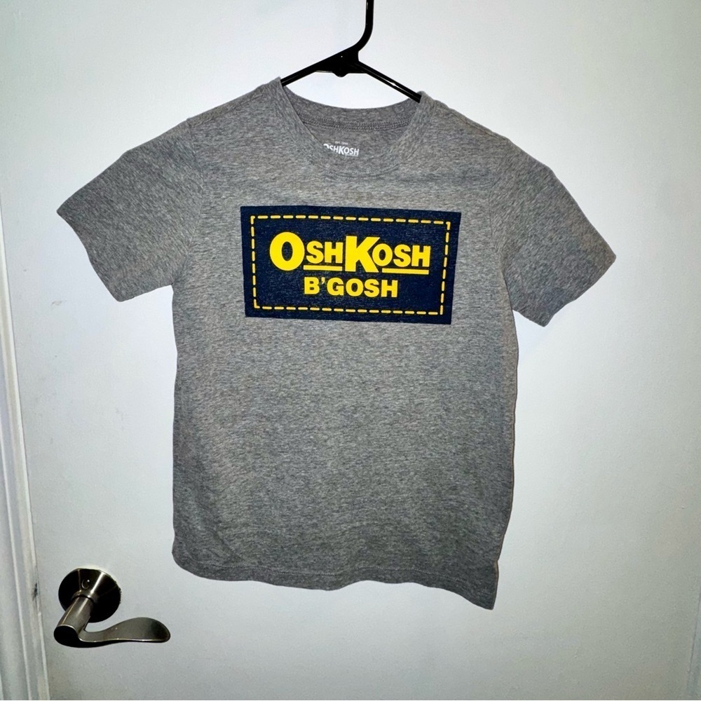 Bundle of 2 OshKosh B'gosh "Mommy & Me" Gray/Navy/Yellow Short Sleeve Tees